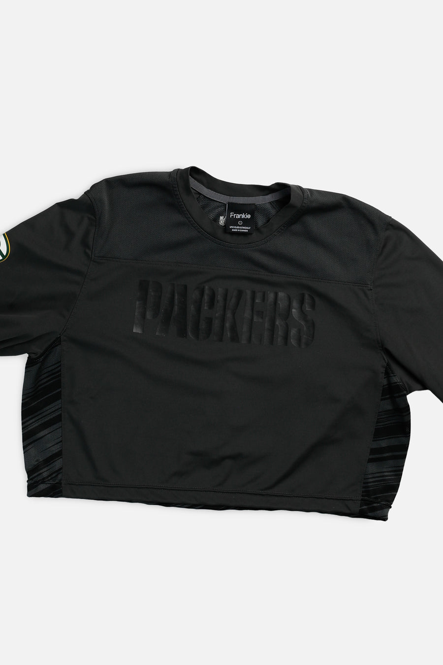 Rework Green Bay Packers NFL Crop Long Sleeve Tee - L