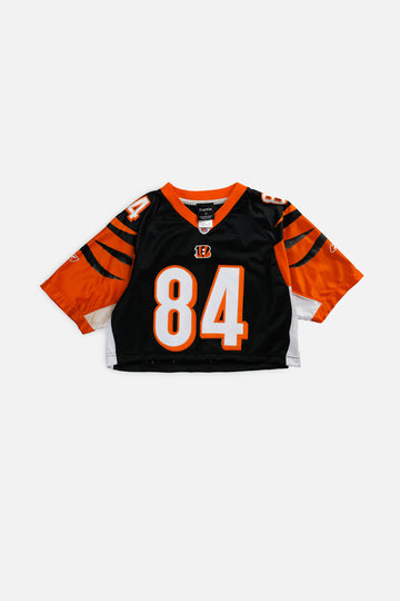 Rework Crop Cincinnati Bengals NFL Jersey - S