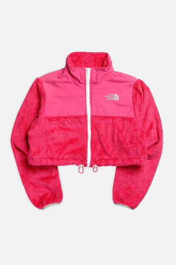 Rework North Face Crop Fleece Jacket - L