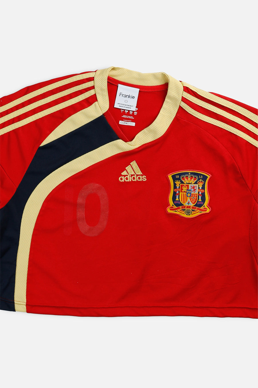 Rework Crop Spain Soccer Jersey - L