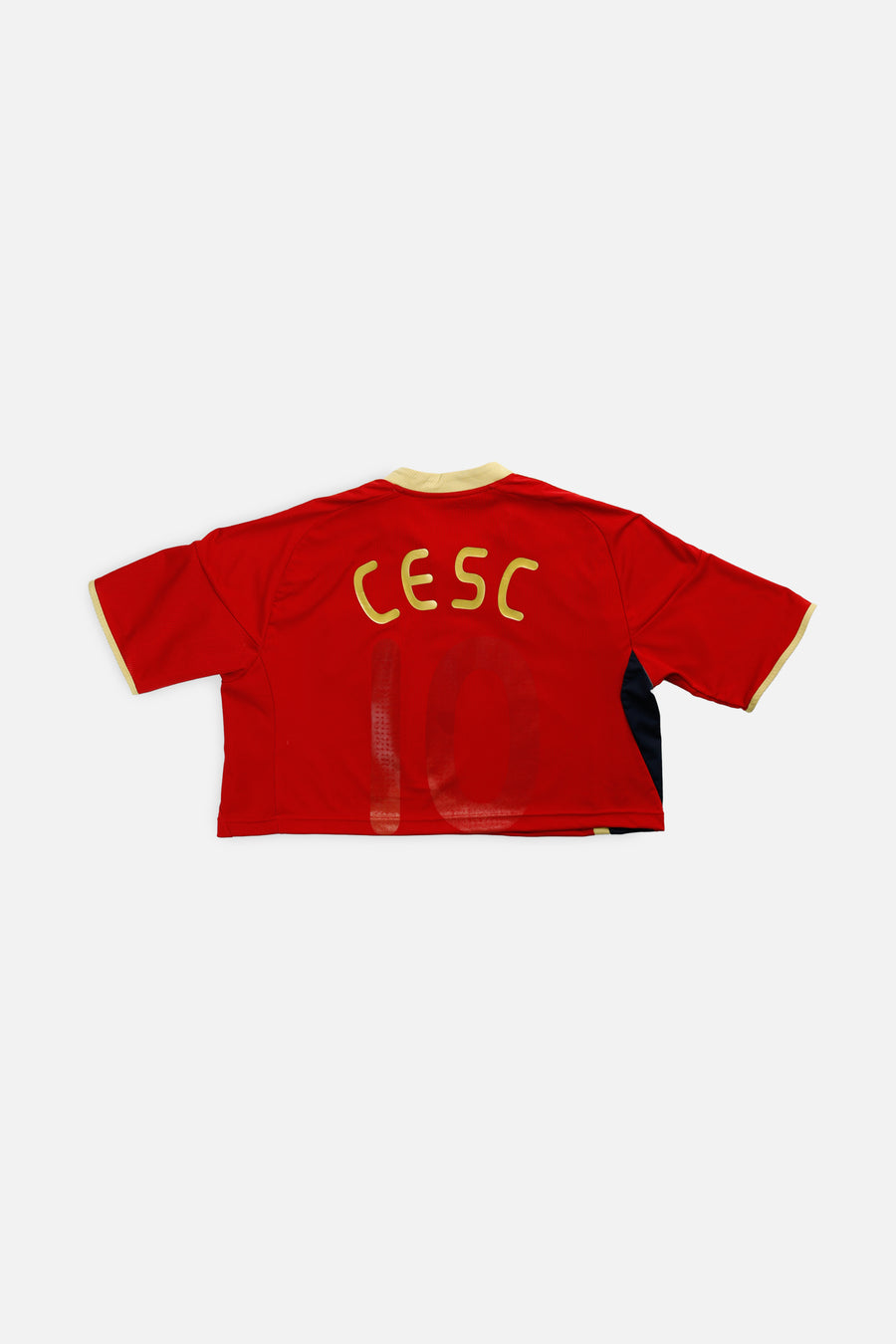 Rework Crop Spain Soccer Jersey - L