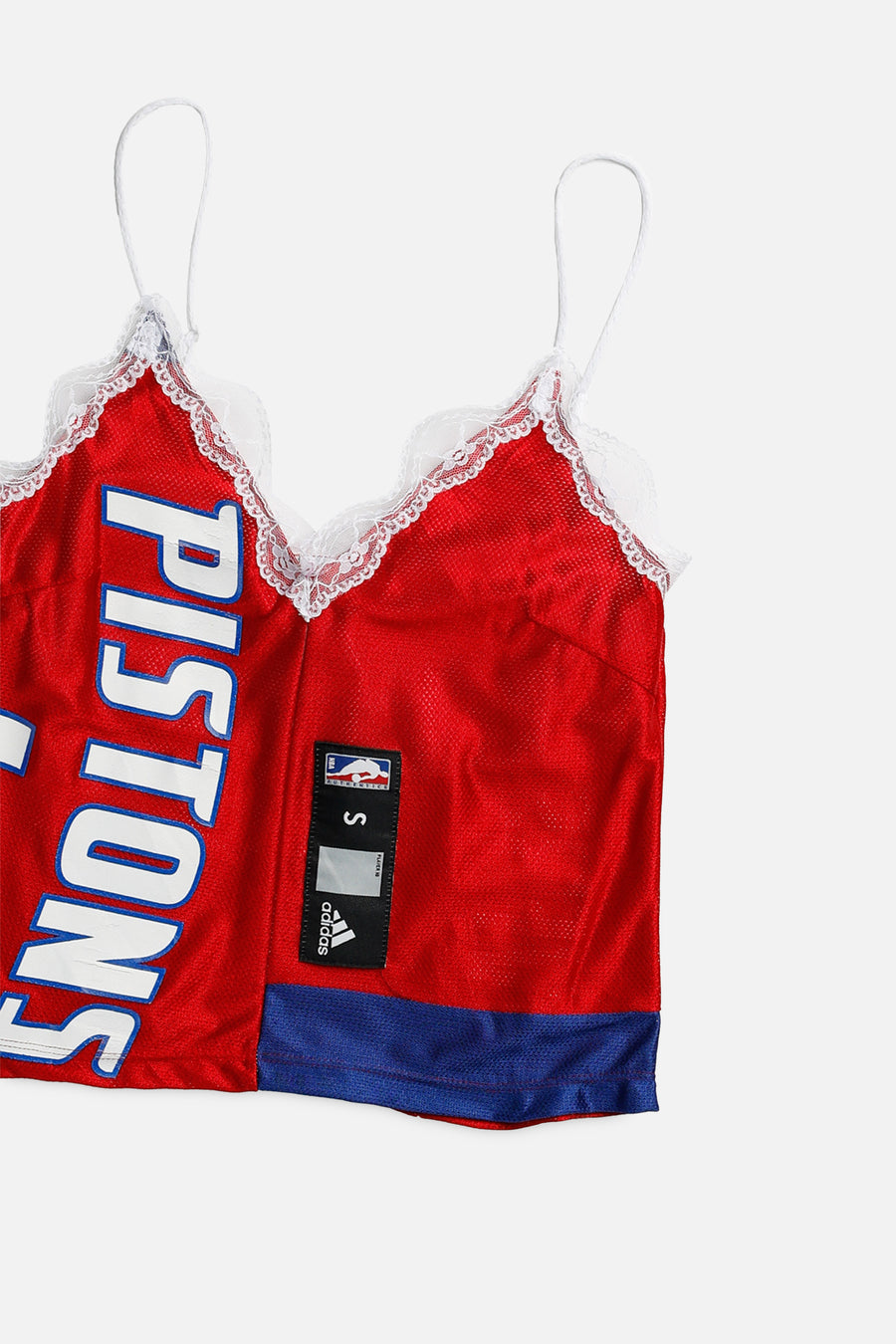 Rework Detroit Pistons NBA Lace Tank - S