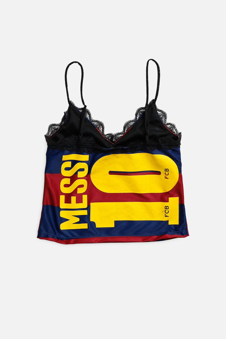 Rework Barcelona Soccer Lace Tank- XS