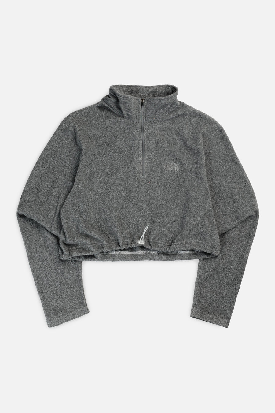 Rework North Face Crop Fleece Sweater - L