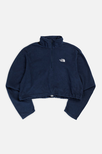 Rework North Face Crop Fleece Sweater - XL