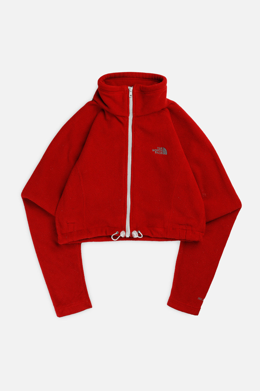 Rework North Face Crop Fleece Jacket - S