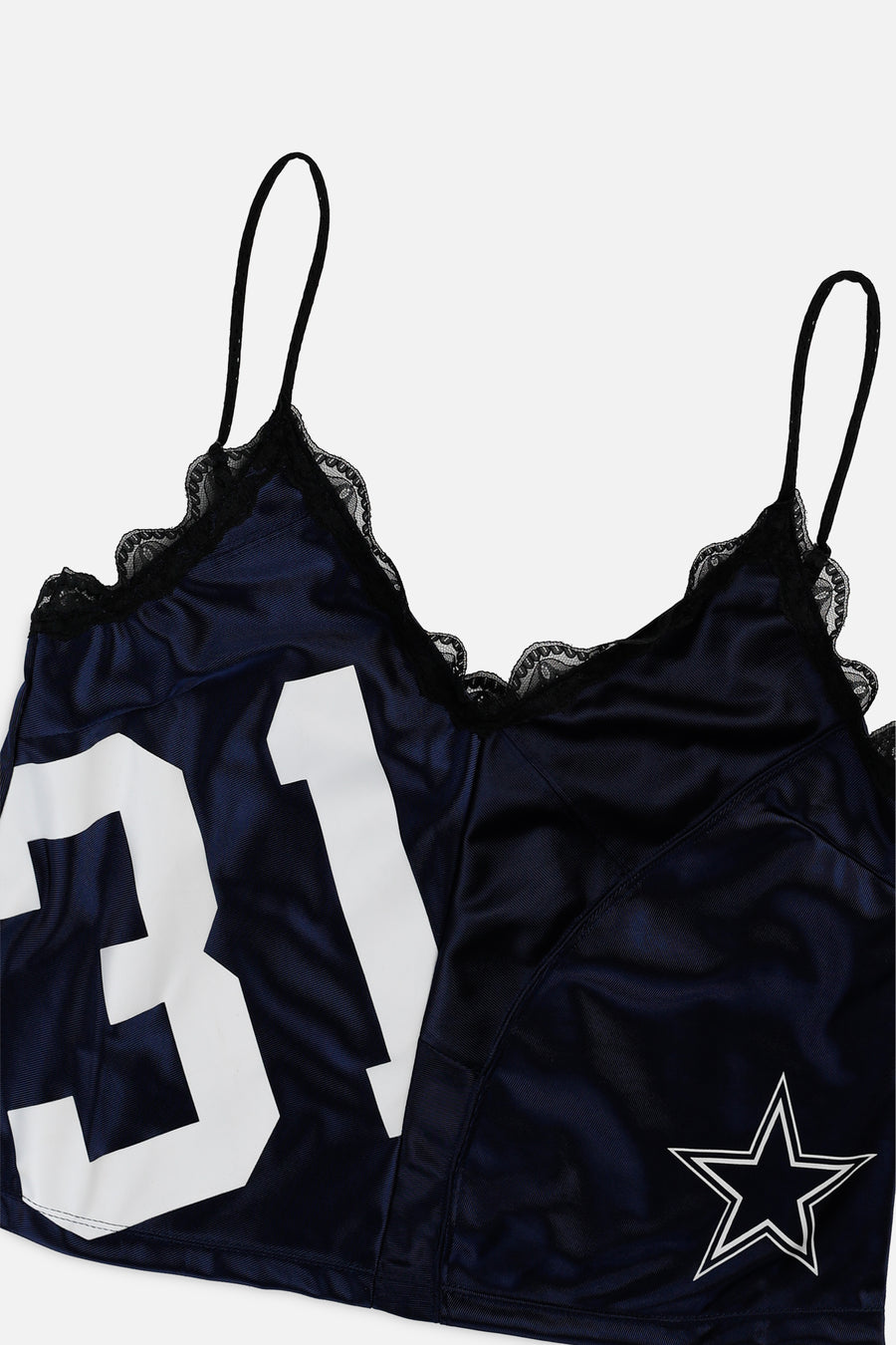 Rework Dallas Cowboys NFL Lace Tank - L