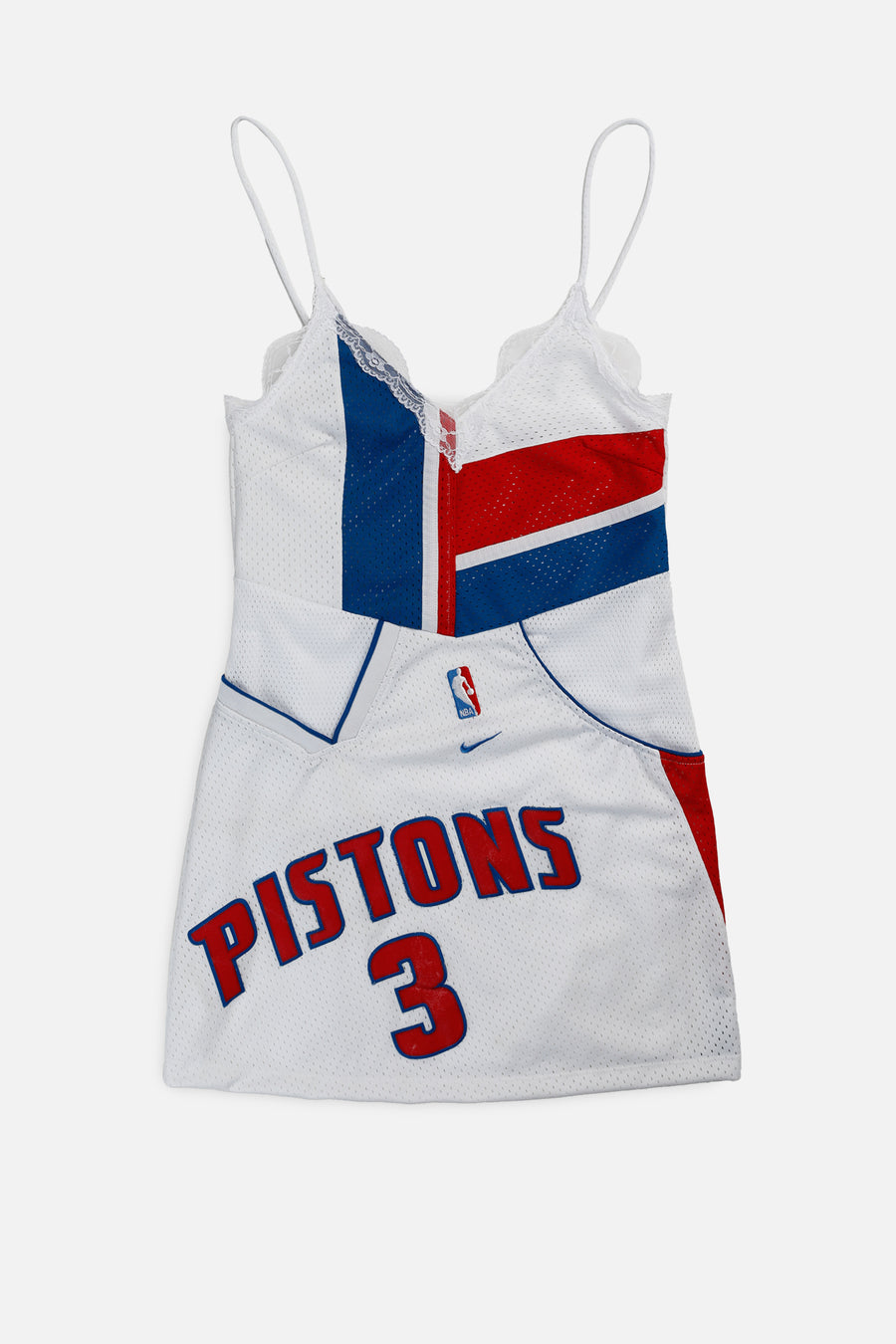 Rework Detroit Pistons NBA Lace Dress - XS