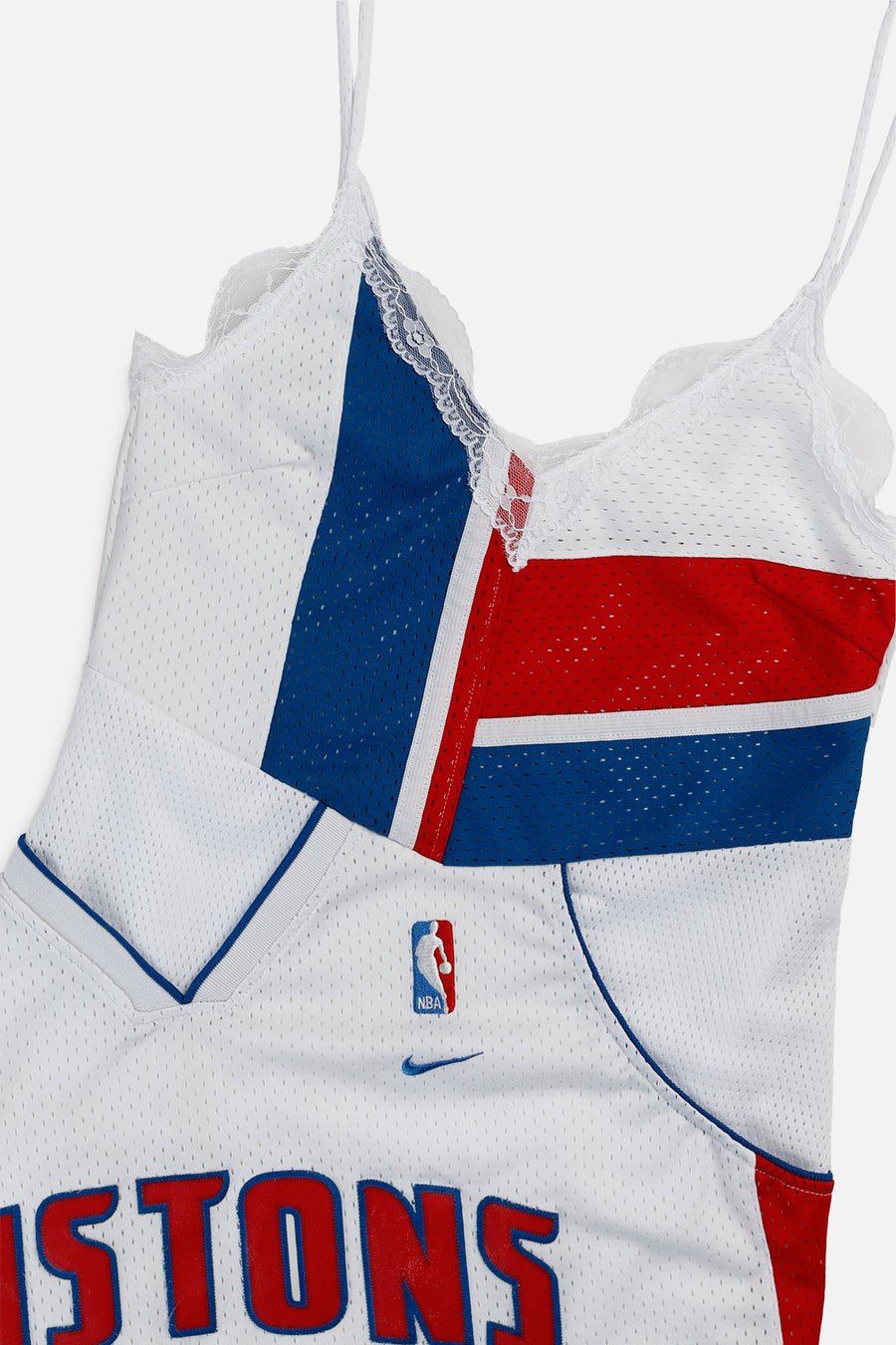 Rework Detroit Pistons NBA Lace Dress - XS