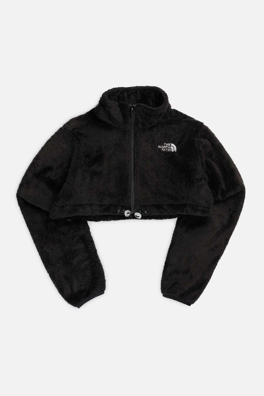 Rework North Face Micro Crop Fleece Jacket - XS