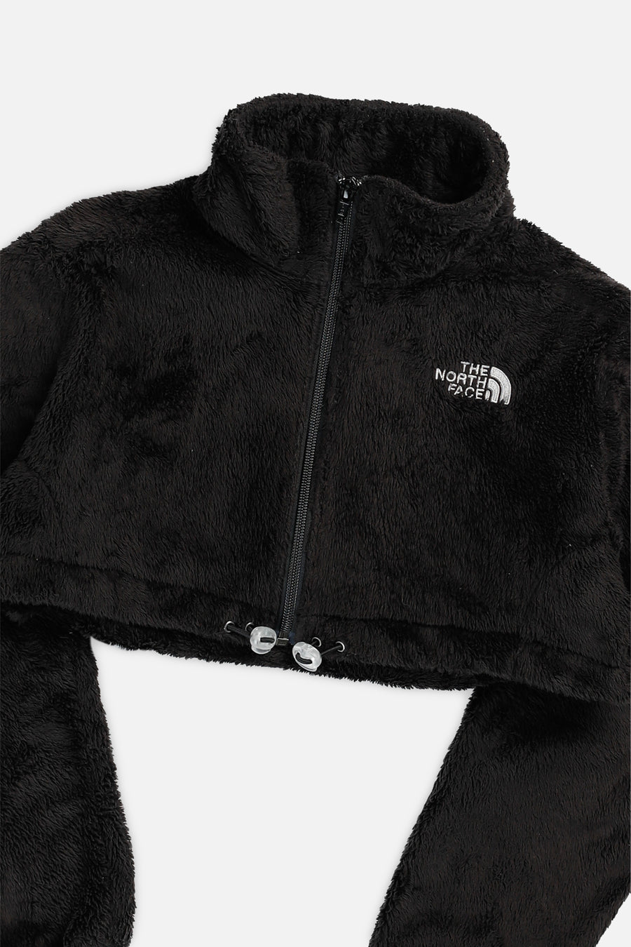 Rework North Face Micro Crop Fleece Jacket - XS