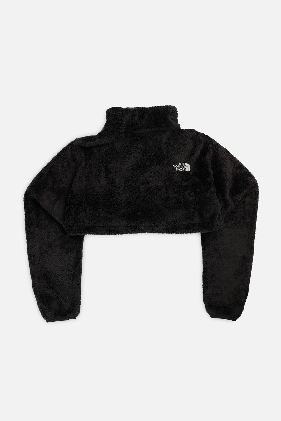 Rework North Face Micro Crop Fleece Jacket - XS