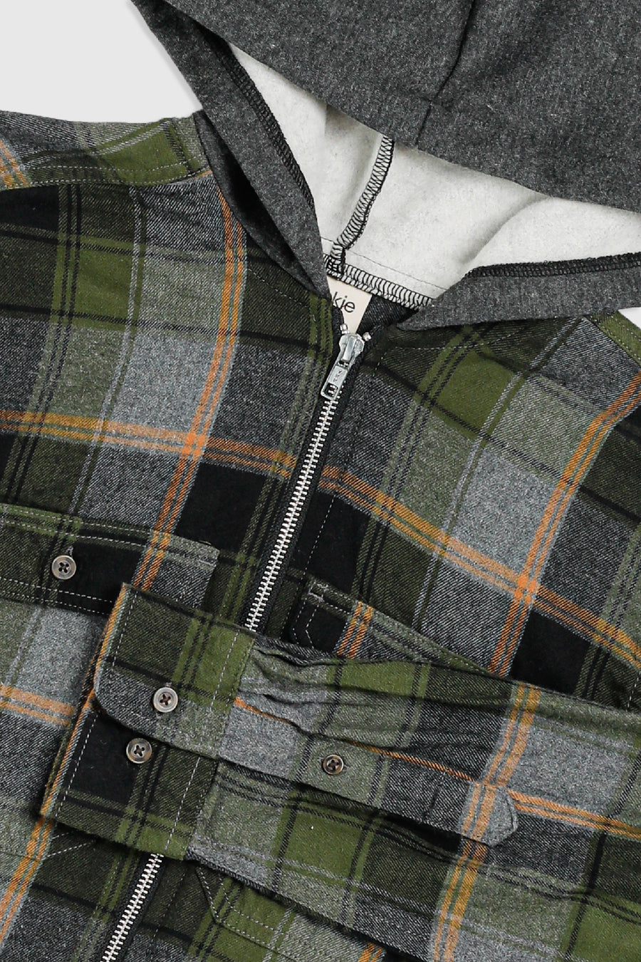 Unisex Rework Hooded Flannel - XS