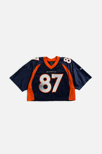 Rework Crop Denver Broncos NFL Jersey - M