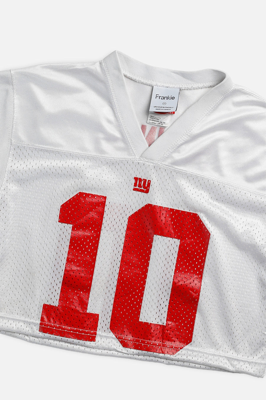 Rework Crop NY Giants NFL Jersey - XS