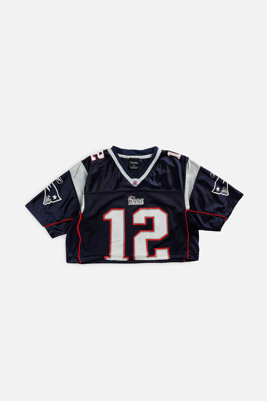 Rework Crop New England Patriots NFL Jersey - XS