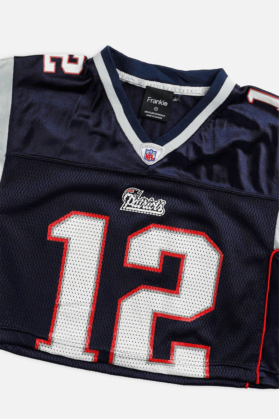 Rework Crop New England Patriots NFL Jersey - XS