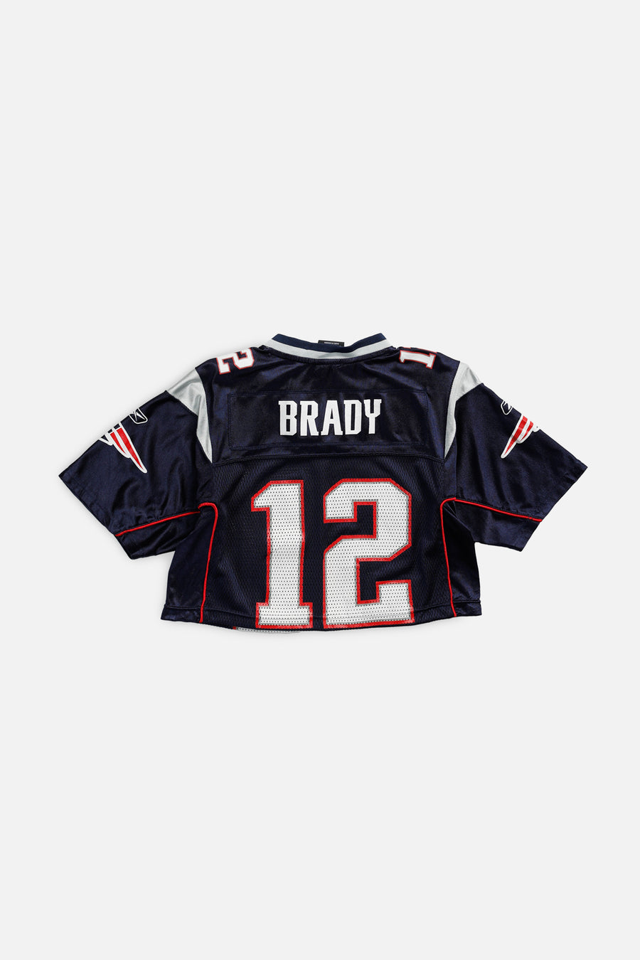 Rework Crop New England Patriots NFL Jersey - XS