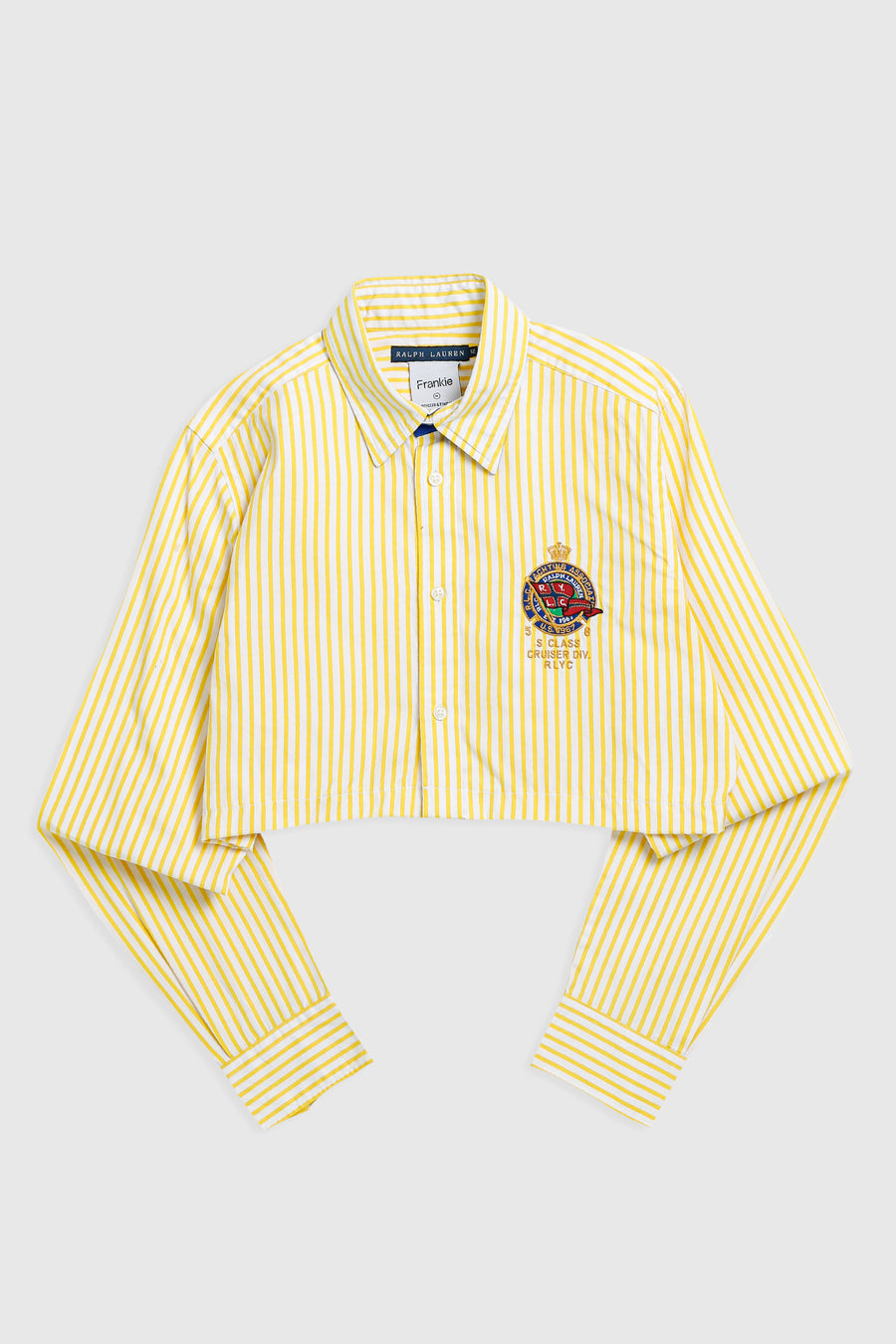 Rework Oxford Crop Shirt - M