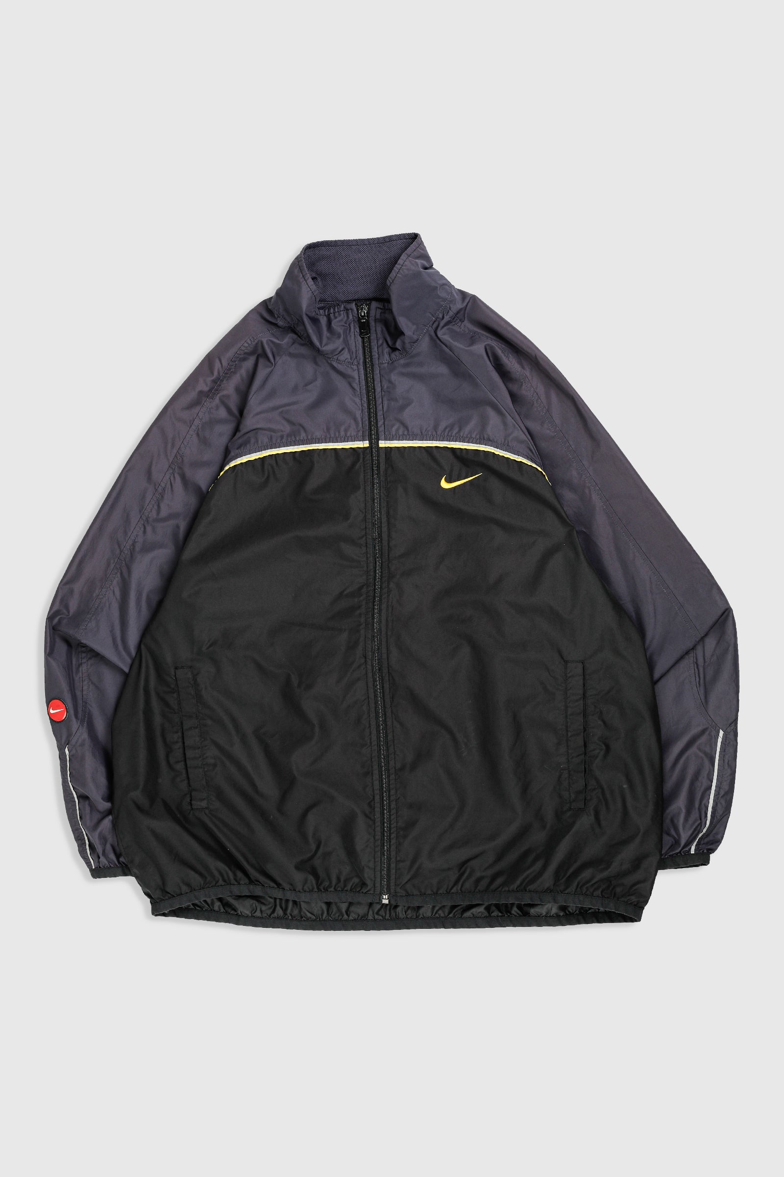 White and cheap gold windbreaker nike