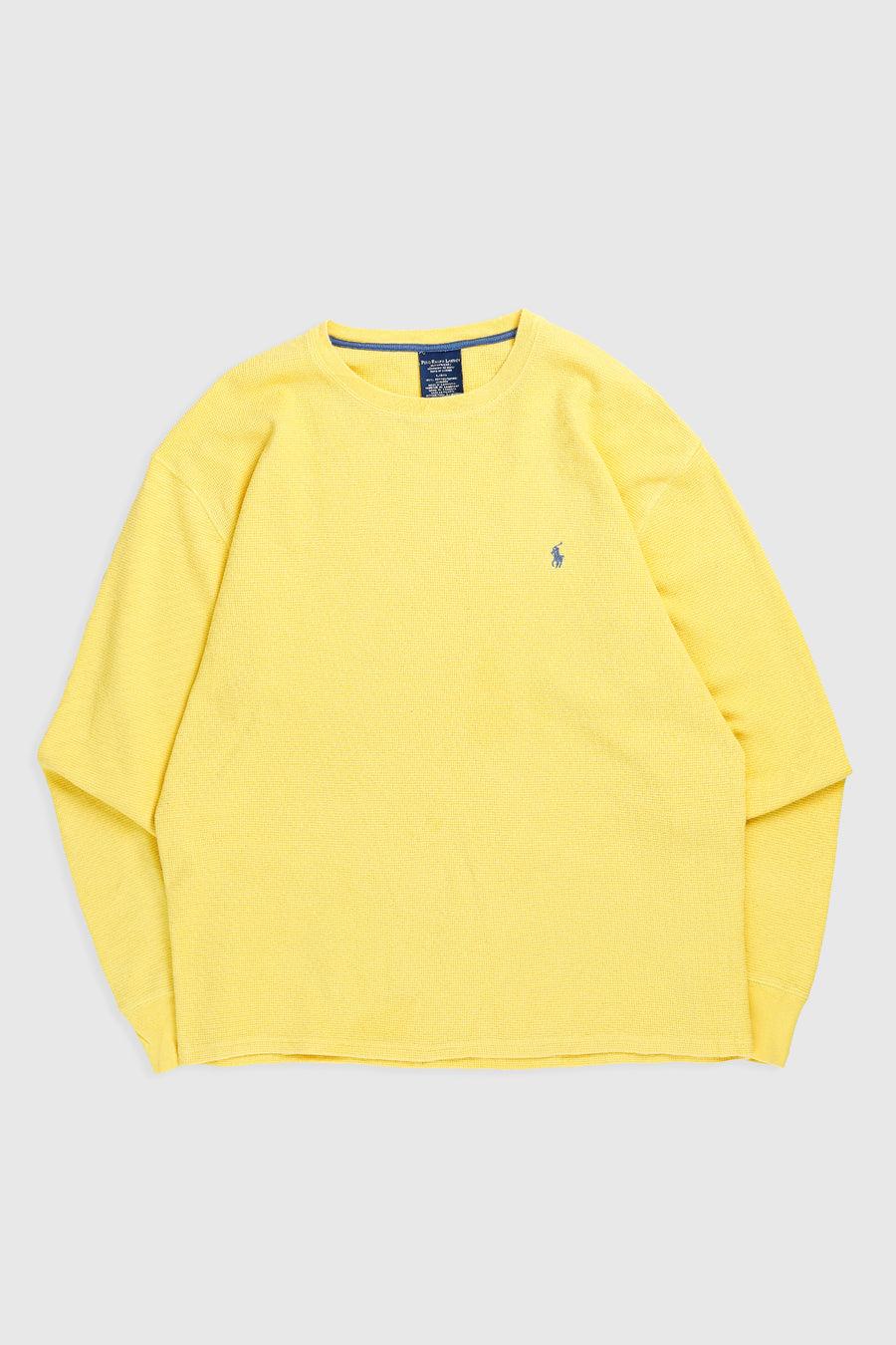 Vintage Polo Waffle Long Sleeve Tee - L