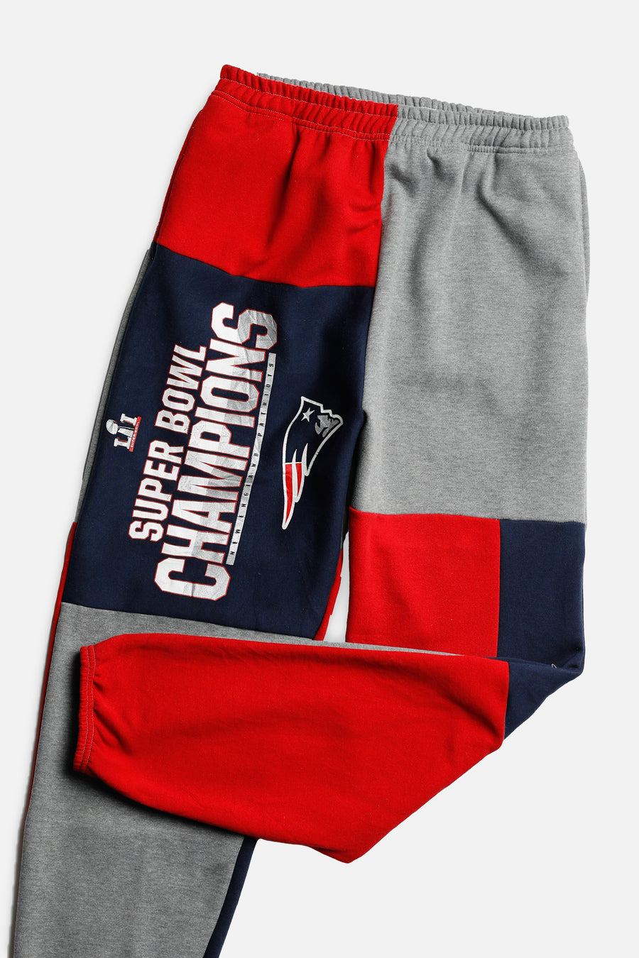 Unisex Rework New England Patriots NFL Patchwork Sweatpants - M