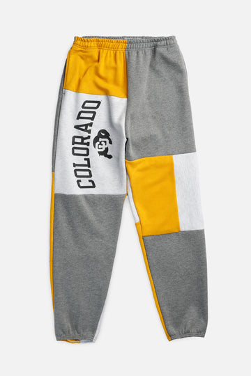 Unisex Rework Colorado Buffaloes NCAA Patchwork Sweatpants - M