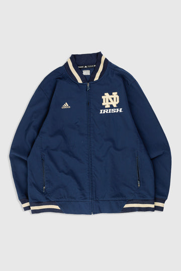 Vintage Adidas Notre Dame Windbreaker Jacket - XL
