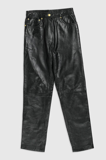 Vintage Leather Pants - Women's M