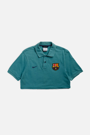 Rework Crop Barcelona Soccer Tee - XS