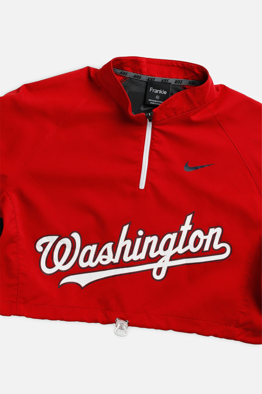 Rework Nike Washington Nationals MLB Crop Windbreaker - XL