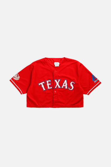 Rework Crop Texas Rangers MLB Jersey - XL