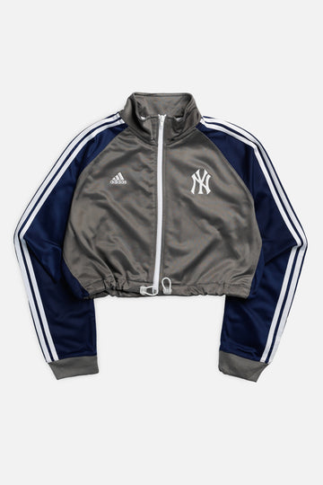 Rework NY Yankees MLB Crop Track Jacket  - S