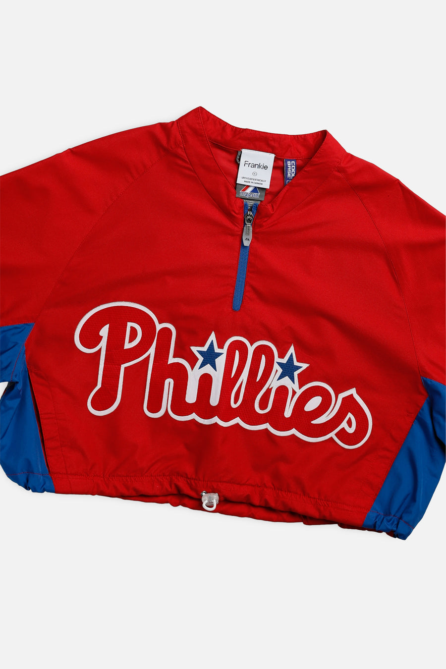 Rework Philadelphia Phillies MLB Crop Windbreaker - XL