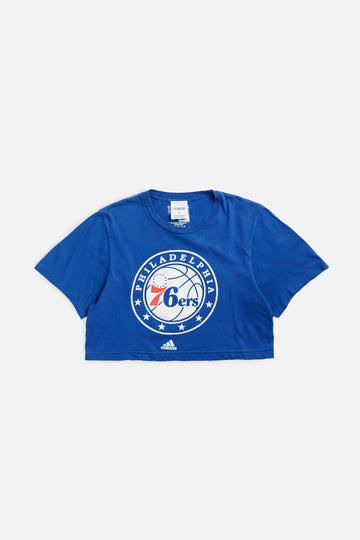 Rework Philadelphia 76ers NBA Crop Tee - XS