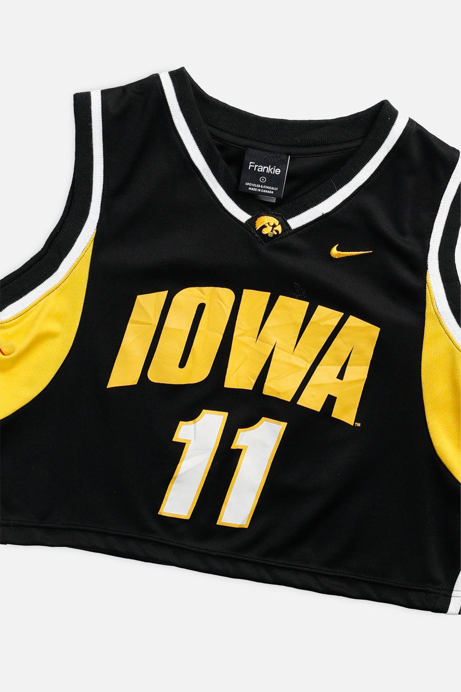 Rework Crop Iowa Hawkeyes NCAA Jersey - S