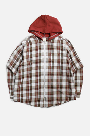 Unisex Rework Hooded Flannel - XXL