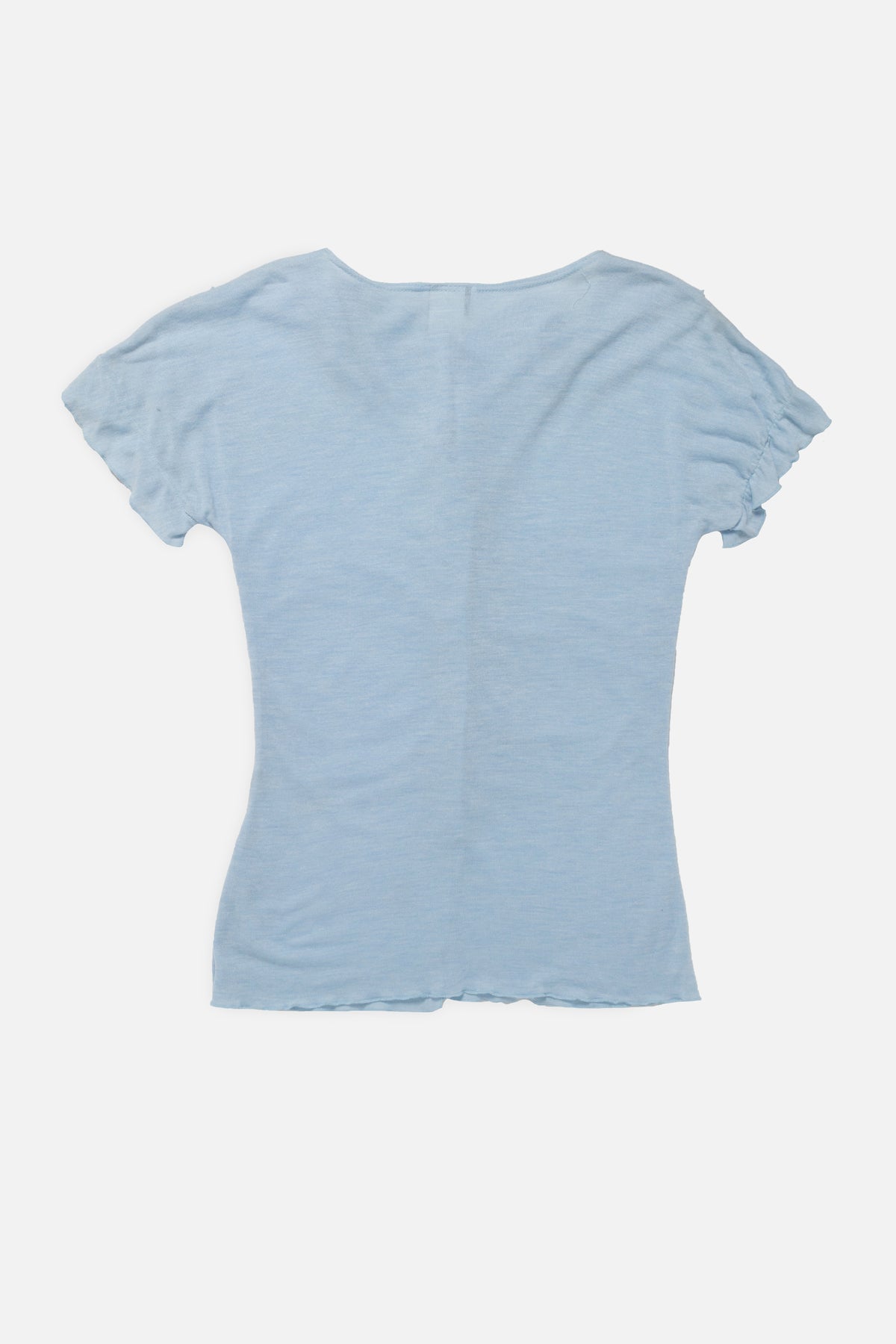 Vintage Ruffle Ruched Top