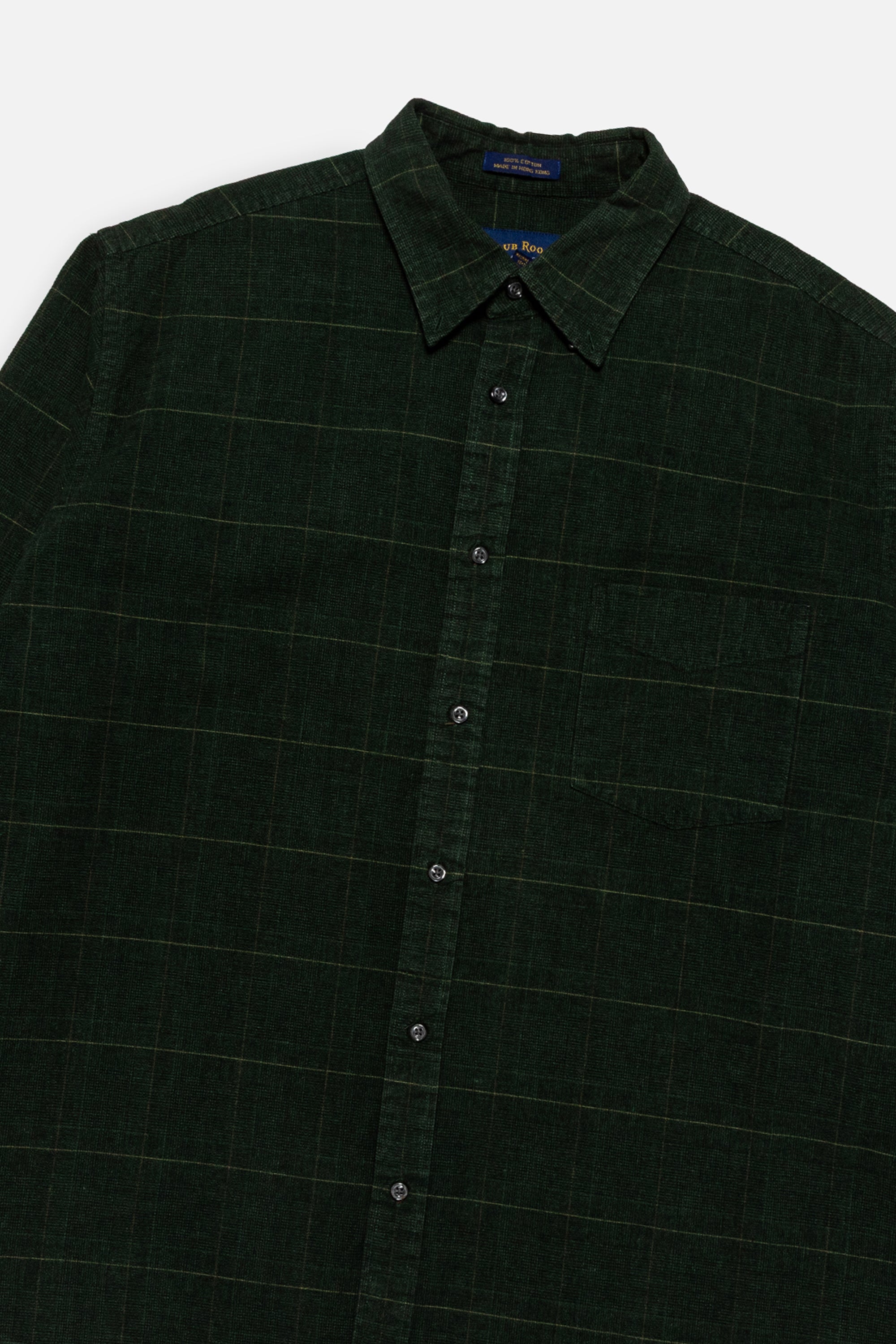 Vintage Corduroy Plaid Button Down Shirt