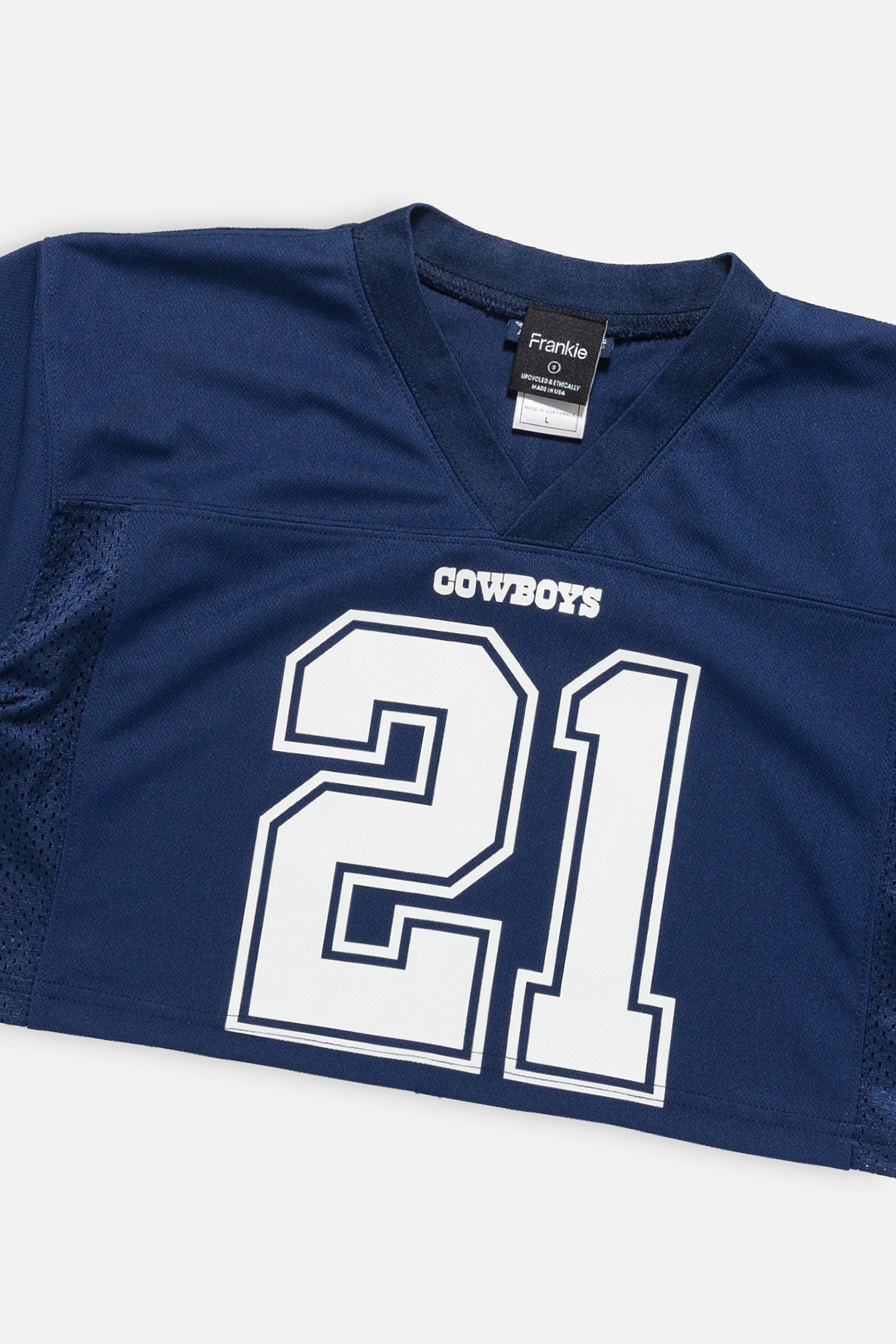 Rework Dallas Cowboys Crop Jersey-NFL-Frankie Collective-Rework-Vintage-Streetwear