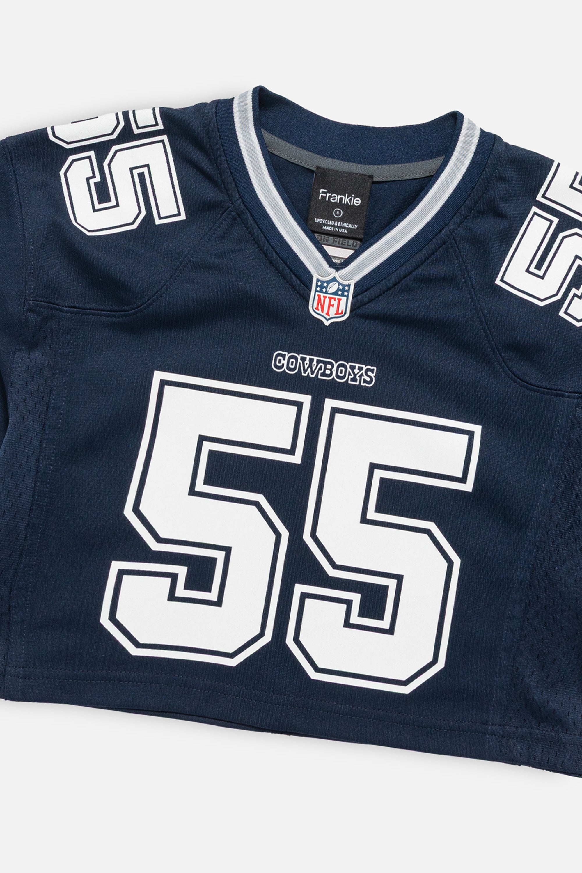 Rework Dallas Cowboys Crop Jersey-NFL-Frankie Collective-Rework-Vintage-Streetwear