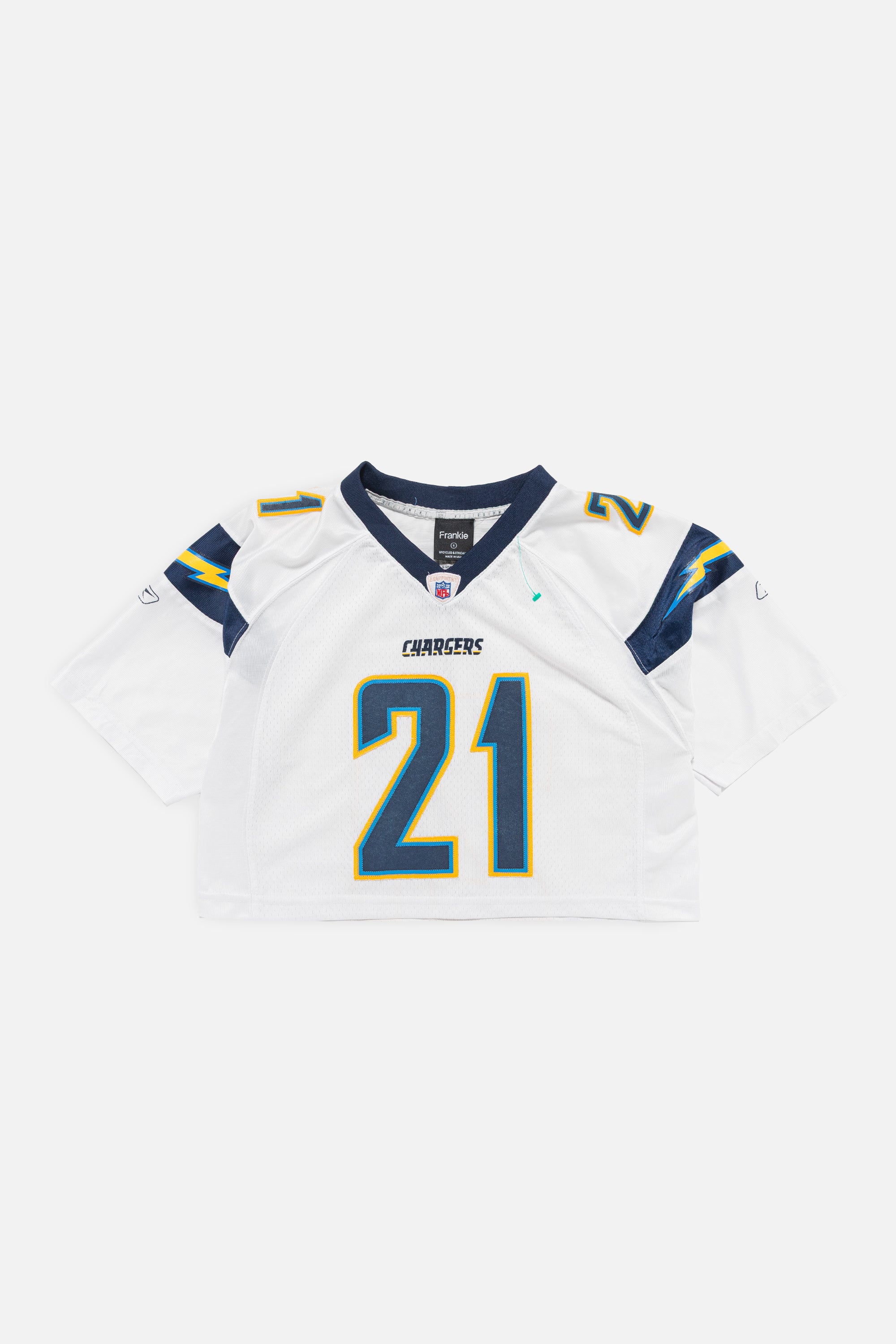 Rework San Diego Chargers Crop Jersey