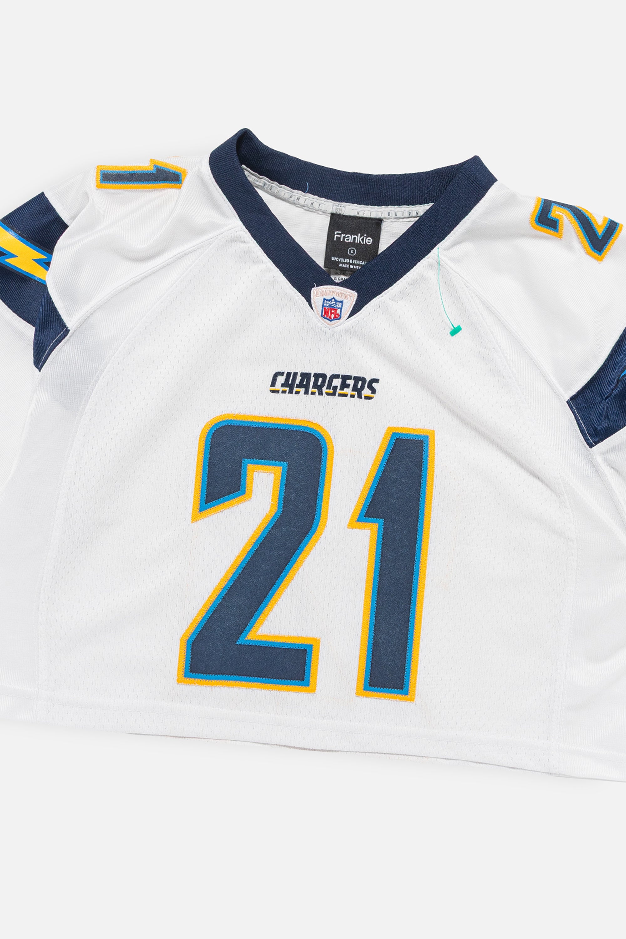 Rework San Diego Chargers Crop Jersey
