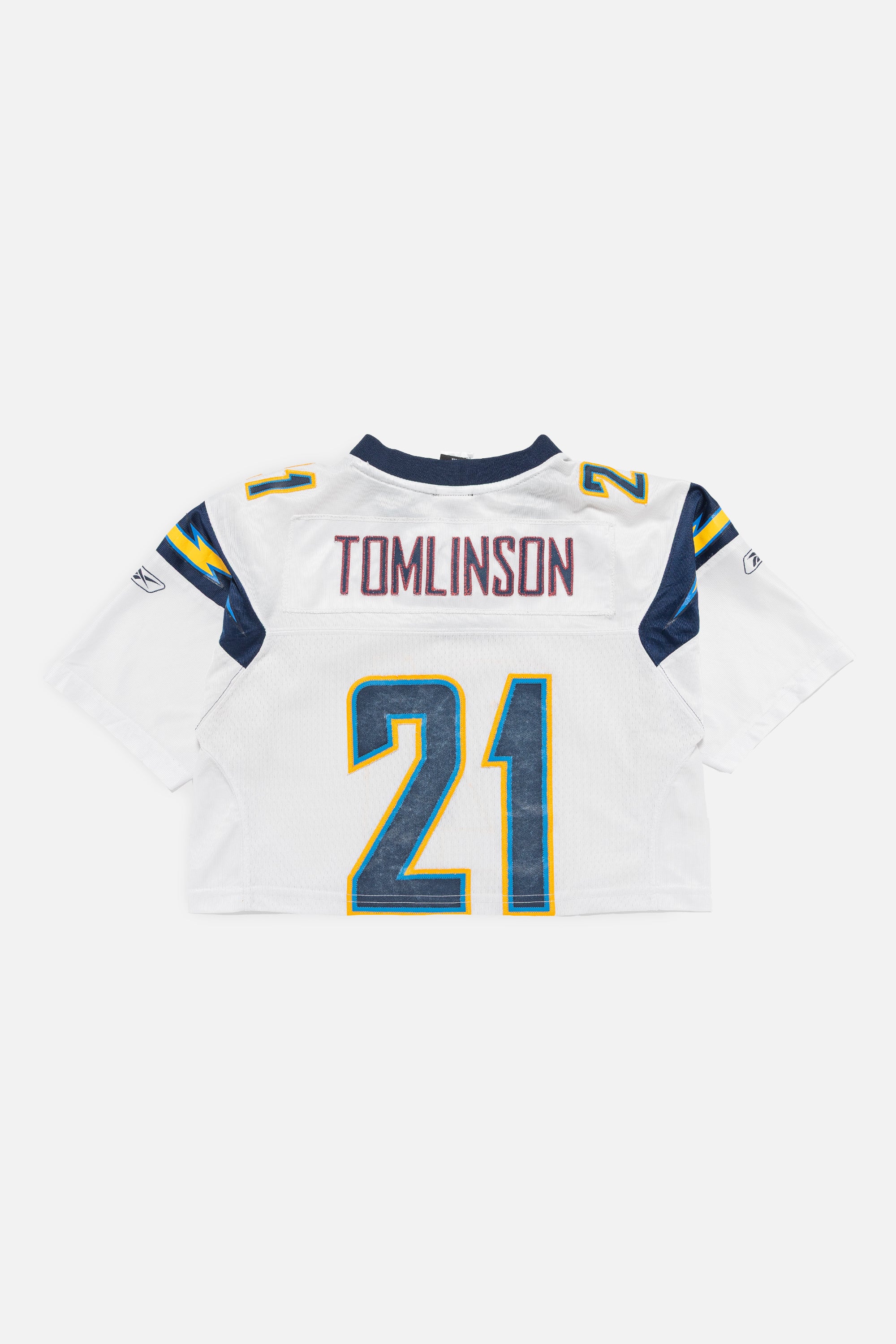 Rework San Diego Chargers Crop Jersey