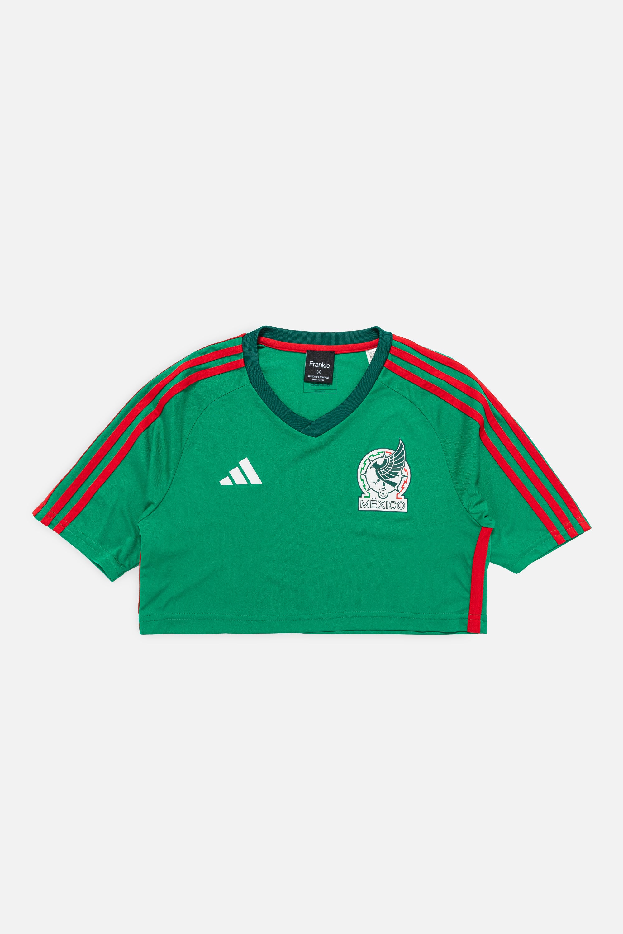 Rework Mexico Team Crop Jersey-Adidas-Frankie Collective-Rework-Vintage-Streetwear
