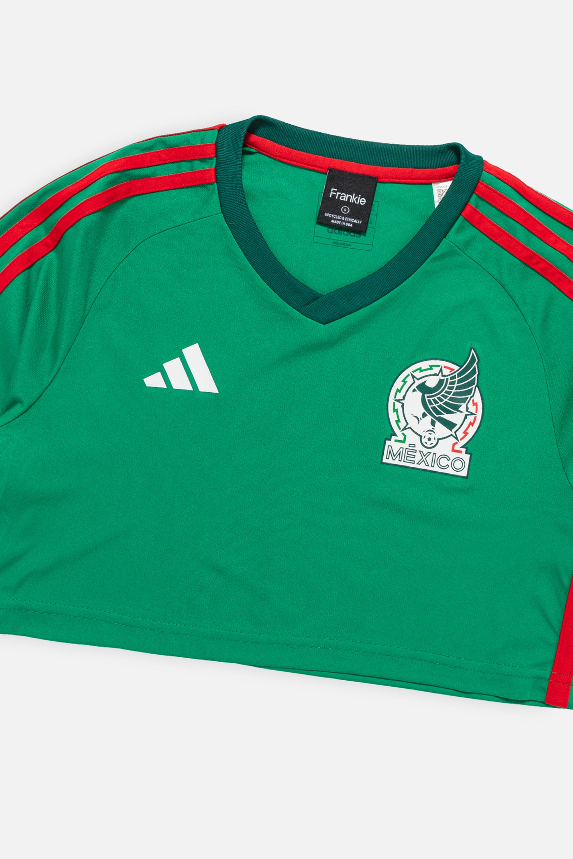 Rework Mexico Team Crop Jersey-Adidas-Frankie Collective-Rework-Vintage-Streetwear