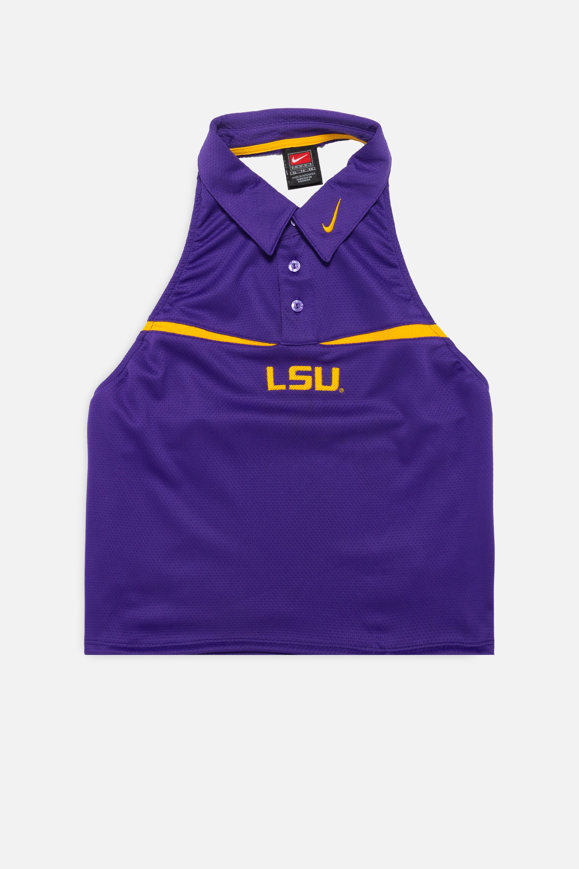 Rework LSU Tigers Halter Top