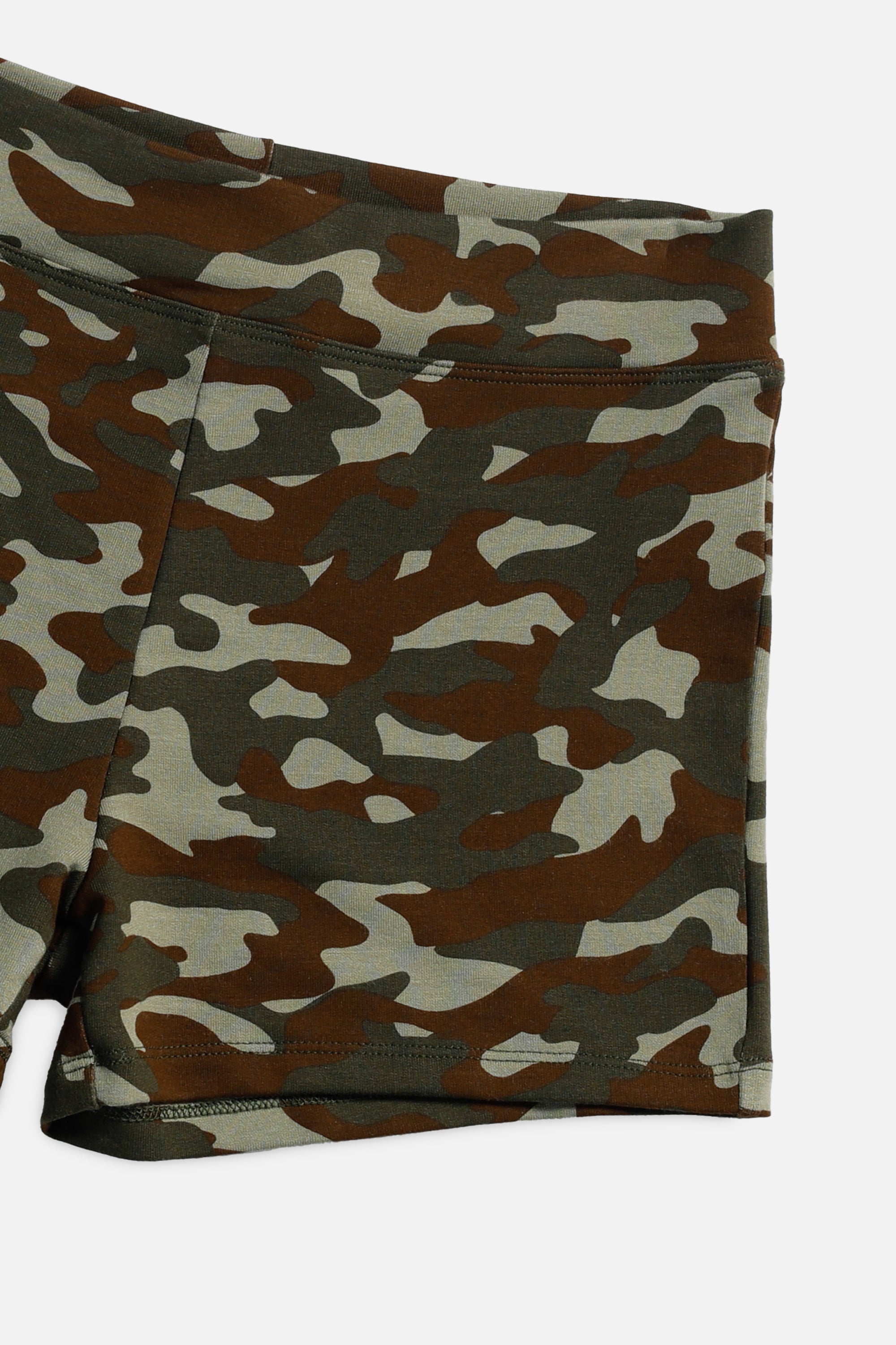 Camo Mini Shorts - Olive-SHORTS-Frankie-Frankie Collective