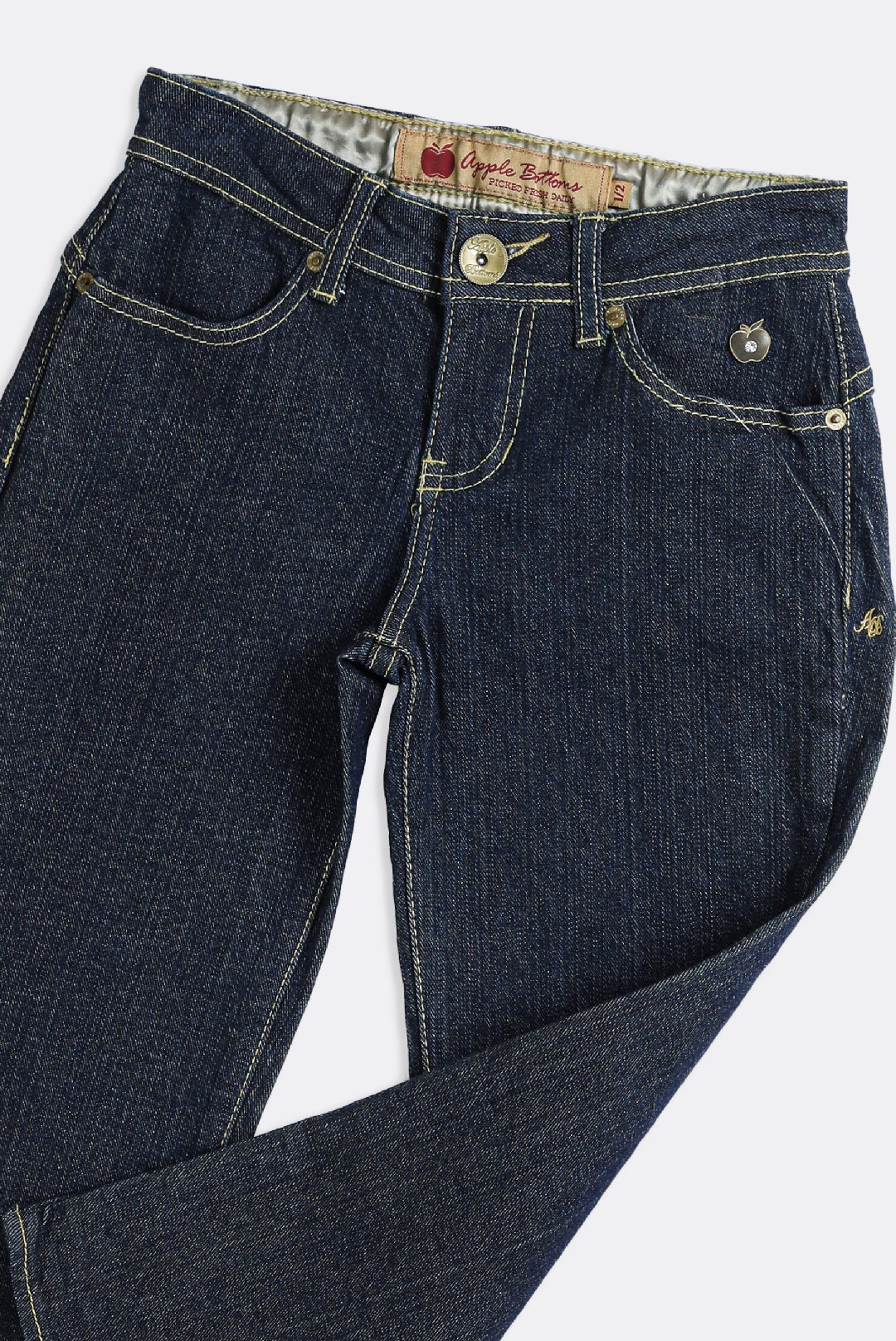 Deadstock Apple Bottom Classic Dark Wash Denim Capris - 25, 27-PANTS-apple bottoms-Frankie Collective