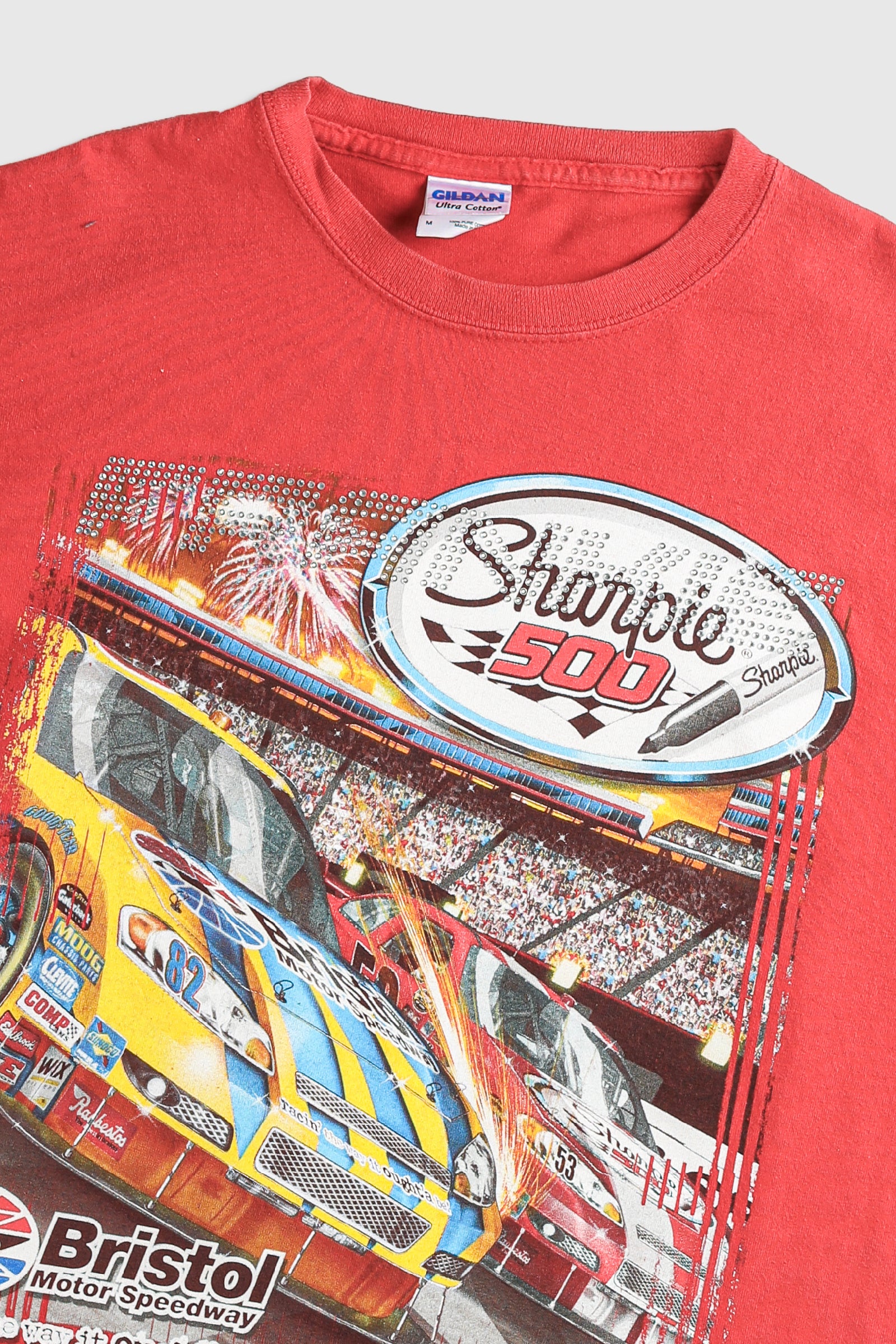 Frankie Rhinestone Racing Tee-TSHIRTS-Racing-Frankie Collective Rare Vintage Streetwear Reworks